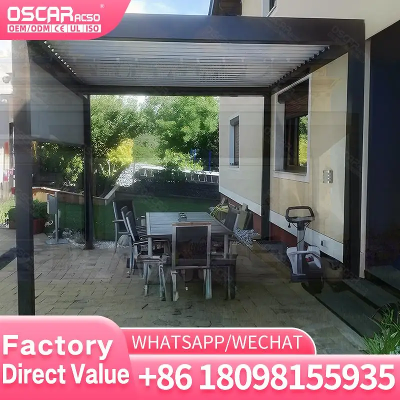 

Motorized Aluminum Louver Roof for Outdoor Yard pergola