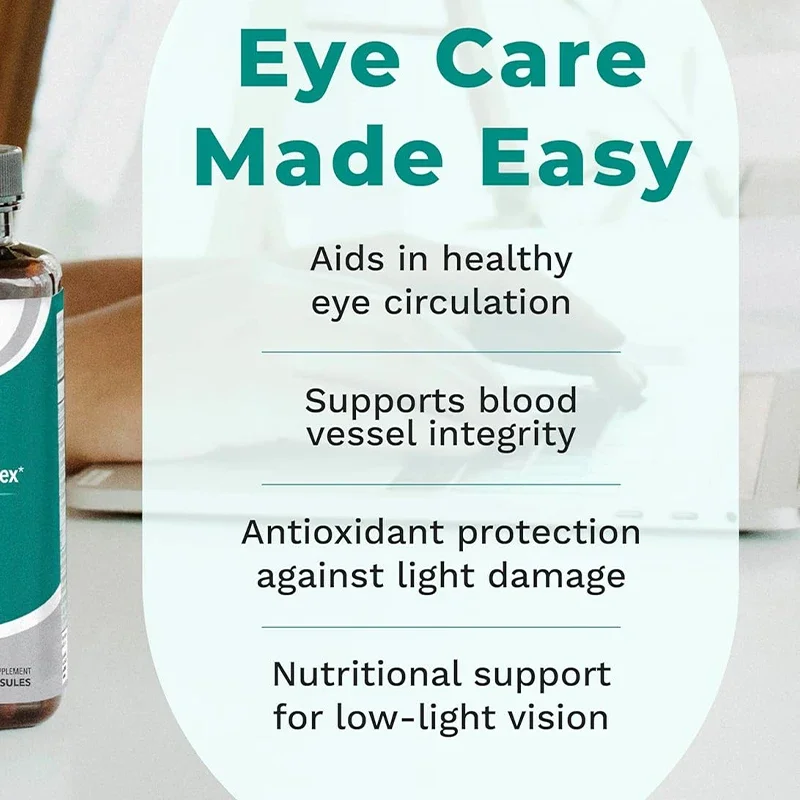 For eye health and vision support - carrot roots, chromium, cranberry, ginkgo leaves, grape seed extract, lycopene -60 capsules