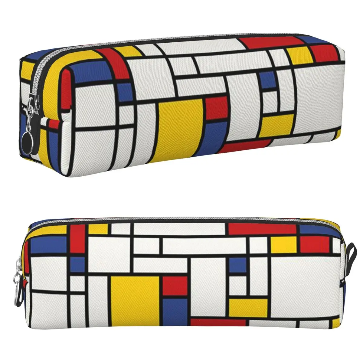 Piet Mondrian Federmäppchen, große Aufbewahrungstasche für Stifte, Stiftbox für Jungen, Mädchen, Studenten, Schreibwaren, Federmäppchen, Kosmetiktasche
