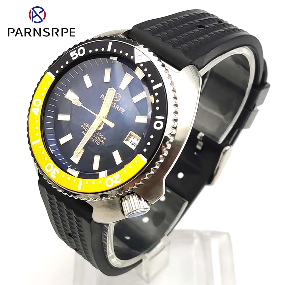 Men's NH35 Mechanical Watch Small Abalone Watch Sapphire Glass Waterproof Stainless Steel NH35 Movement C3 Luminous
