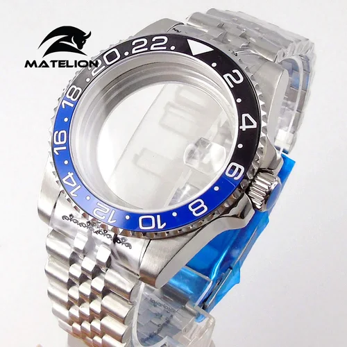 Imagen 2 del producto Matelion-funda de buceo de 200M, 40mm, compatible con NH35 NH36 NH34 GMT ETA 2824 PT5000, pulsera de Jubileo, hebilla deslizante de cristal de zafiro