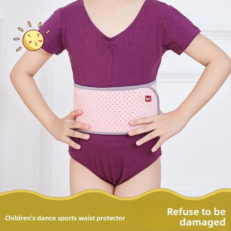 

High-End Kids Waist Belt Brace Support - Abdominal Binder Hernia Band Waist Back Pain Relief Dance Yoga Volleyball Basketball