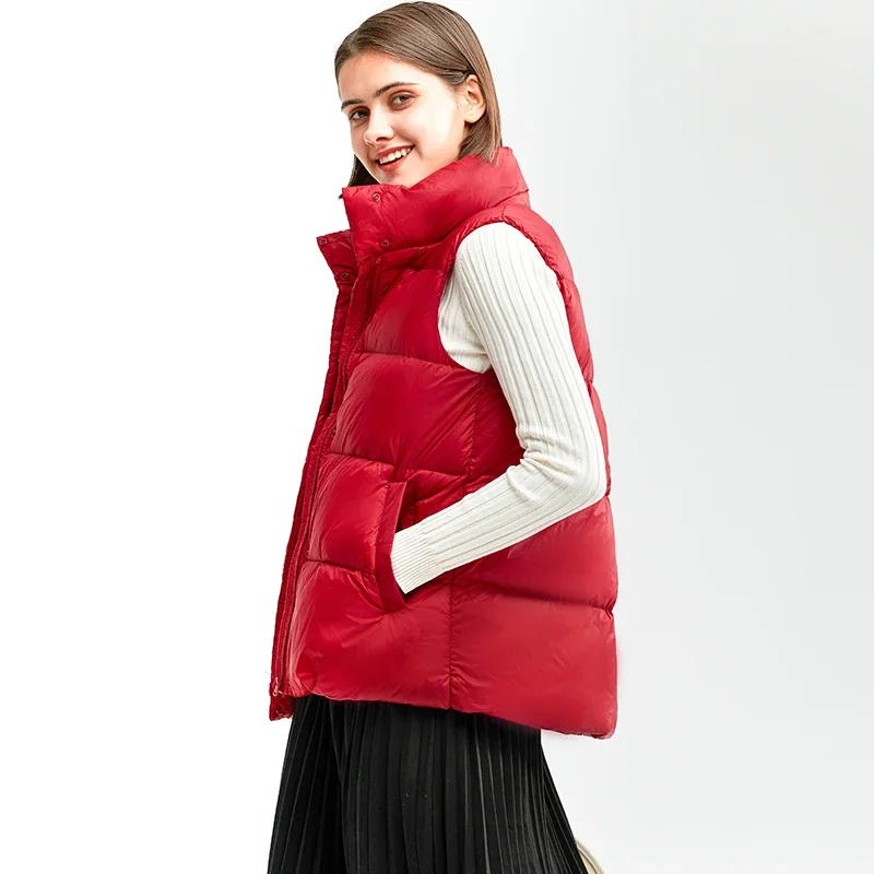 Doudoune courte en émail pour femme, manteau ultra léger, mode coréenne, décontracté, automne, hiver, nouveau, 2024