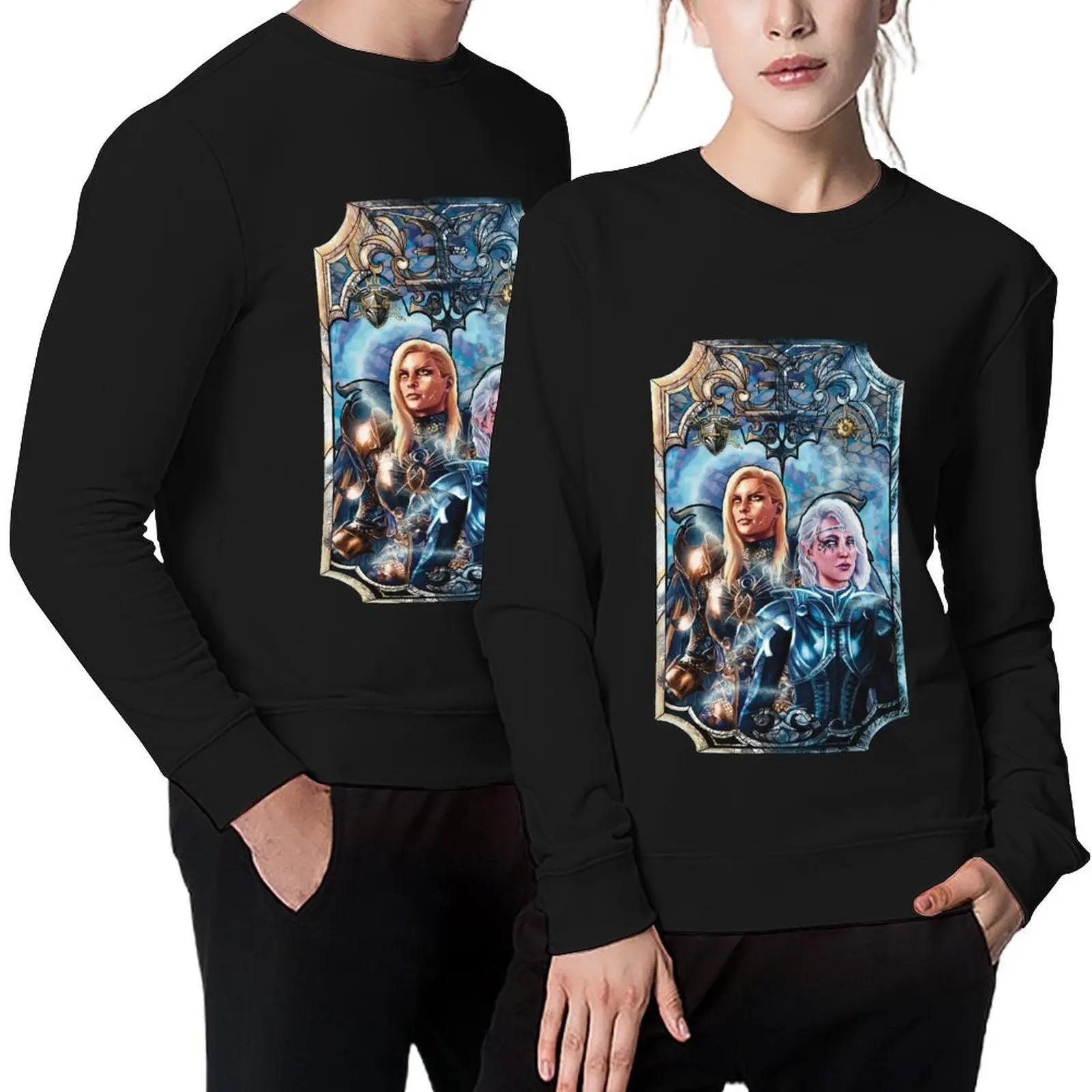

Dame Aylin and Isobel Stained Glass Pullover tracksuits men's clothing autumn new products blouse new in sweatshirts