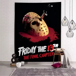 Horror Movie F-Friday T-the 13th Hanging Bohemian Tapestry Hanging Tarot Hippie Wall Rugs Dorm Wall Hanging Home Decor