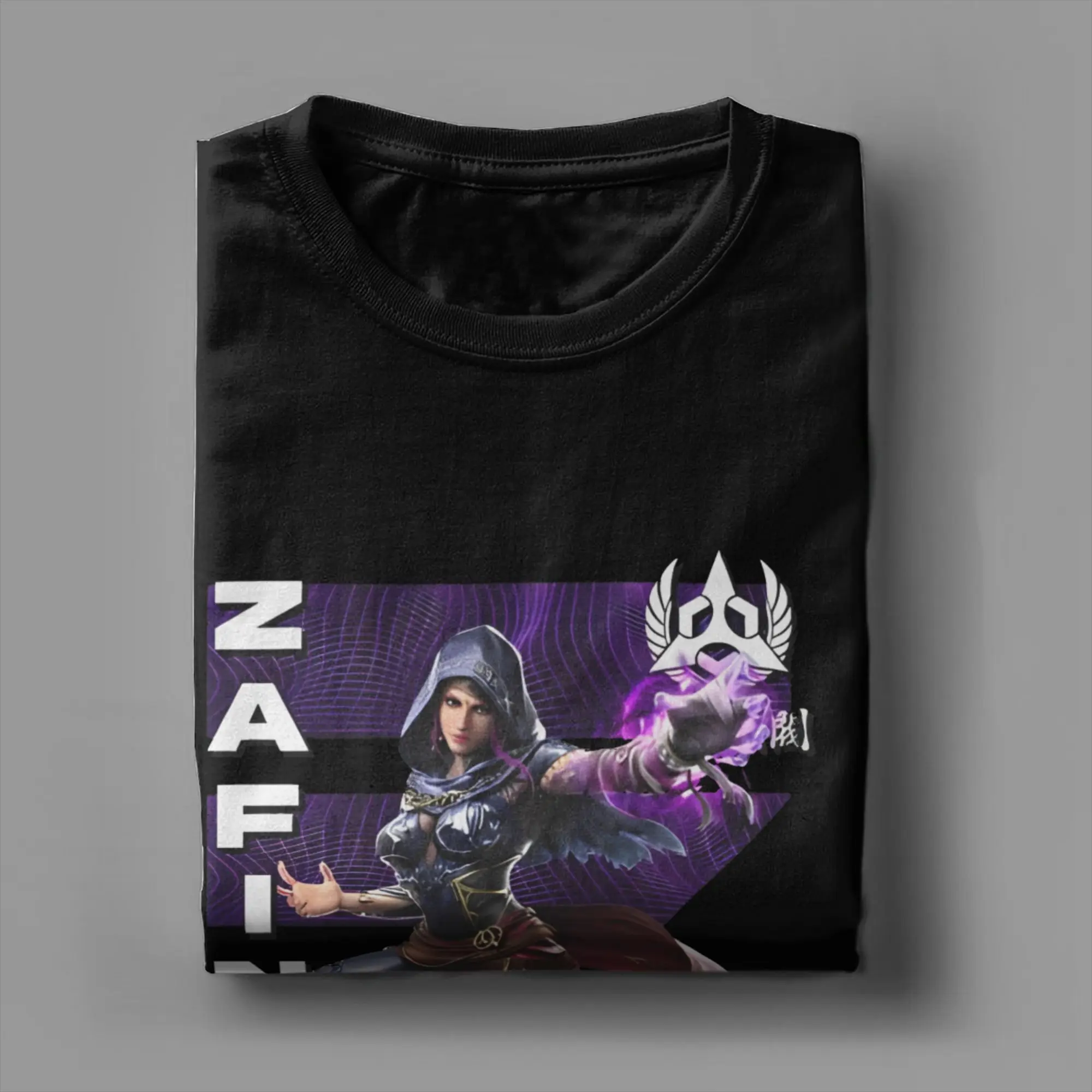 Zafina Tekken 8 تي شيرت رجالي 100% قطن بلايز عادية لعبة فيديو Crewneck كم قصير #4