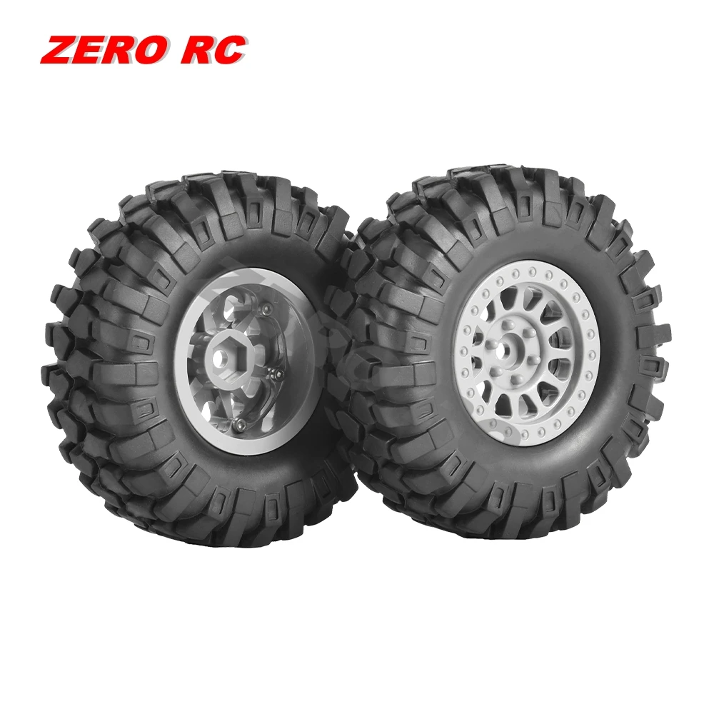 عجلة Beadlock من البلاستيك الصلب مقاس 1.9 بوصة مع إطارات زاحفة 90-100 مم لشاحنة 1/10 1/12 محورية SCX10 RGT MST D90 D110 MN Rc #6