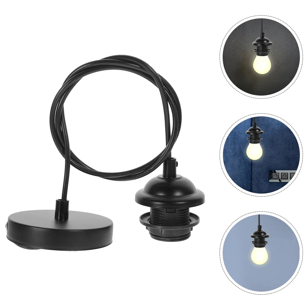 

1pc Retro Lamp Holder E27 Vintage Pendant Light Socket Ceiling Hanging Fixture Bulb Base Chandelier Accessories Lighting Parts