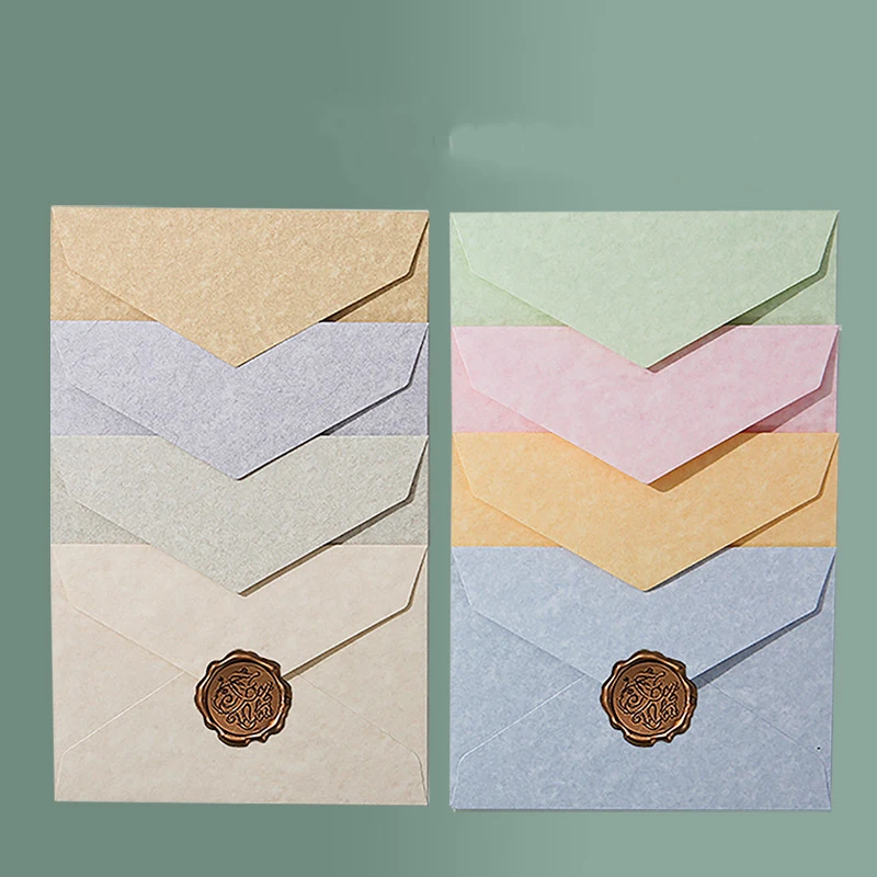 50pcs/lot Macaron Envelope for Wedding Invitations High-grade Thick 250g Paper Postcards Business Stationery Retro Envelopes