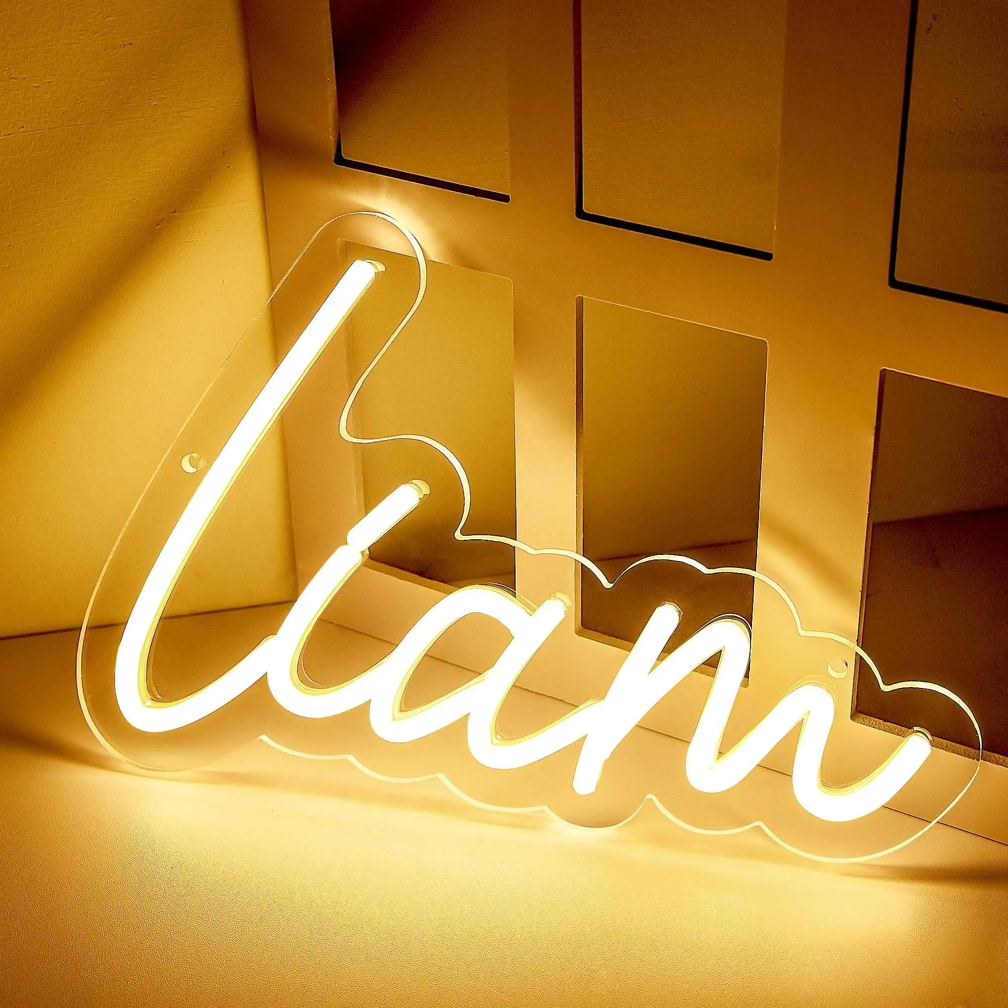 

RGB Color Changing Customizable Neon Sign Custom Text USB Powered Remote Control Dimmable Multi Font For Bedroom Bar Party Light