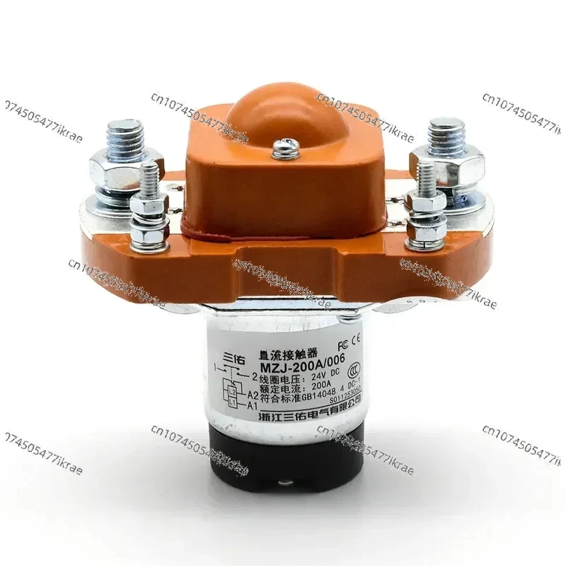 MZJ-200A ZJ200A SZJ200A DC24V 48V 12V DC Contactor For Electric Vehicle Forklift Battery Car Tractor Winch Motor 1NO Normal Open