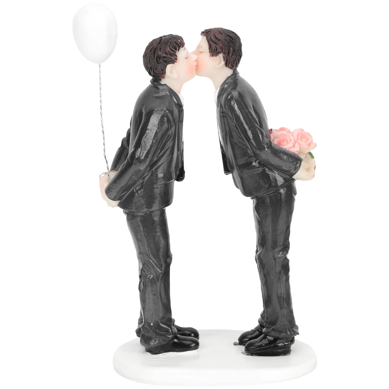 

Wedding Cake Resin Couple Decor Romantic Valentine Party Suitable Cake Topper Reusable Wedding Dessert Table Accessory