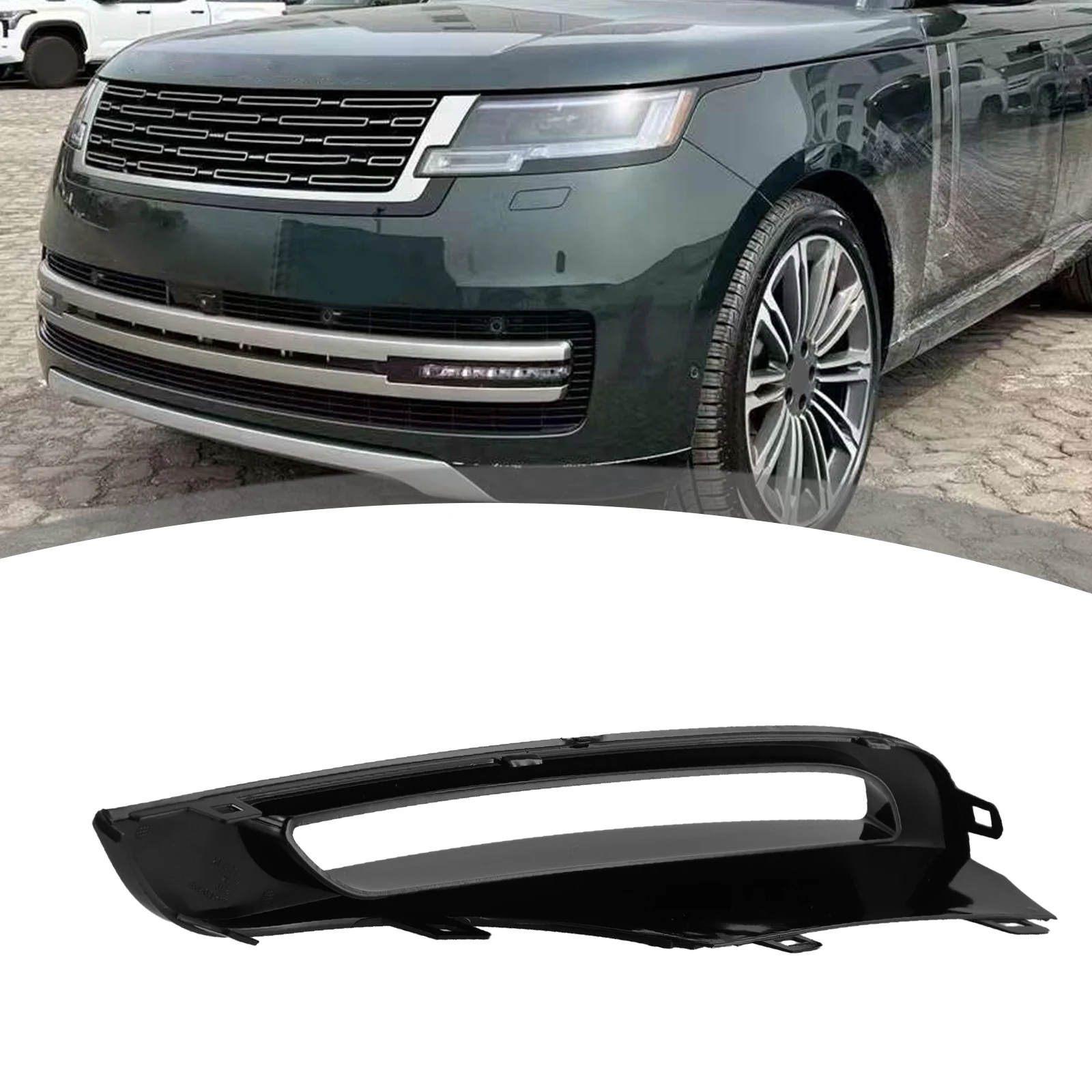 

For Vehicle Upgrade Color Black Fog Lamp Cover Right Easy Install Simple Operation Abrasion-resistant Direct Fit