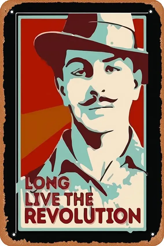 muecddoa Shaheed Bhagat Singh Revolution Poster 12