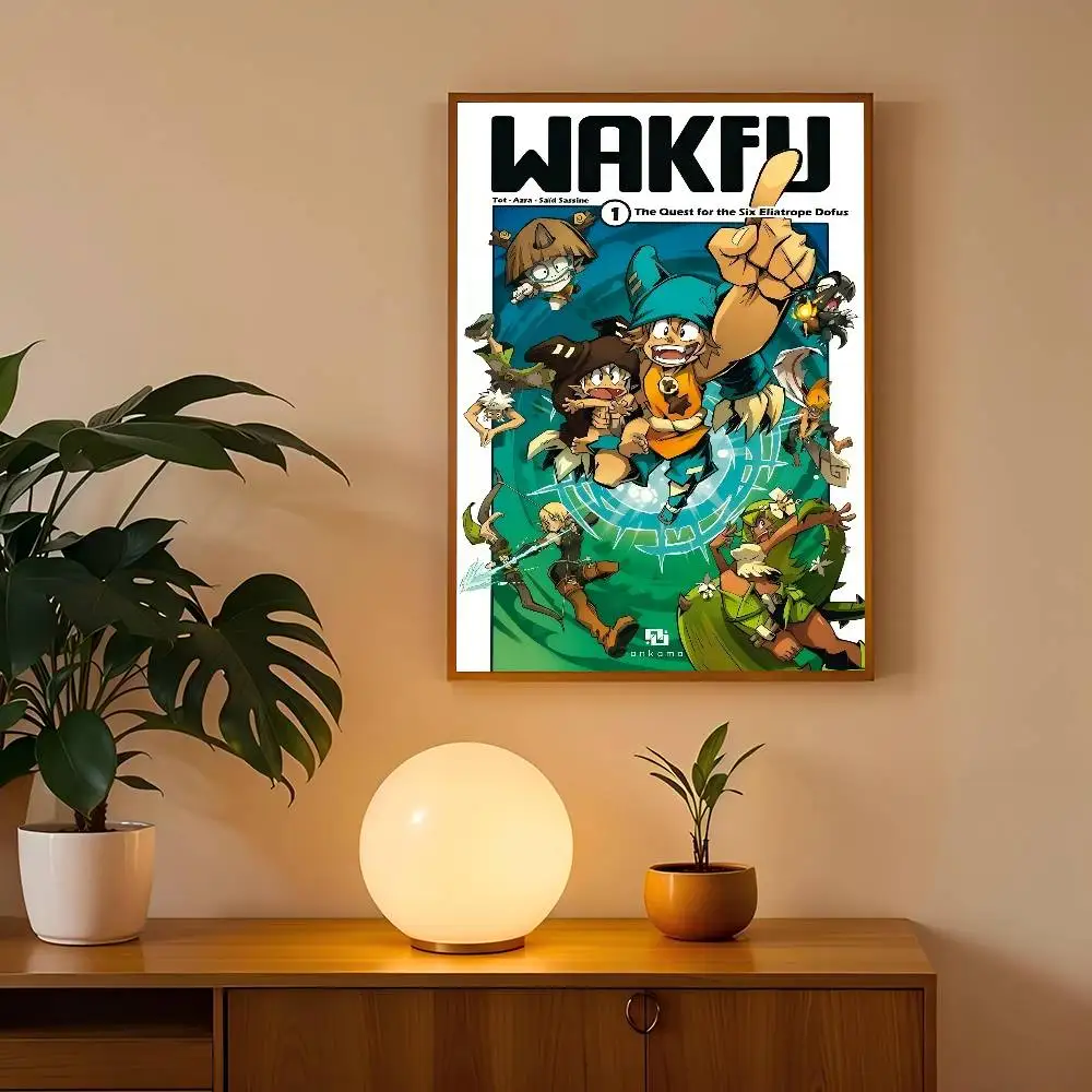 لعبة W-Wakfu الكلاسيكية خمر الملصقات خمر غرفة المنزل بار مقهى ديكور الشمال ديكور المنزل