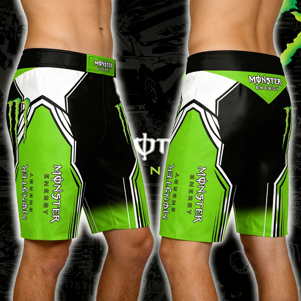 

Monster Energy Breathable Quick Drying Cycling Shorts Men's Loose Outdoor Functional Motorcycle Fitness Extreme Sport Shorts