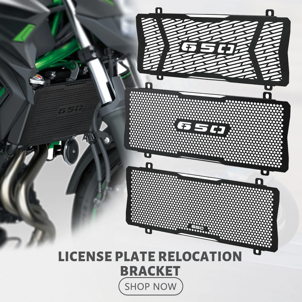 

2023 2024 мотоцикл для KAWASAKI Z650 Z 650 2017-2020 2021 2022, решетка радиатора, крышка масляного радиатора, черный алюминиевый сплав