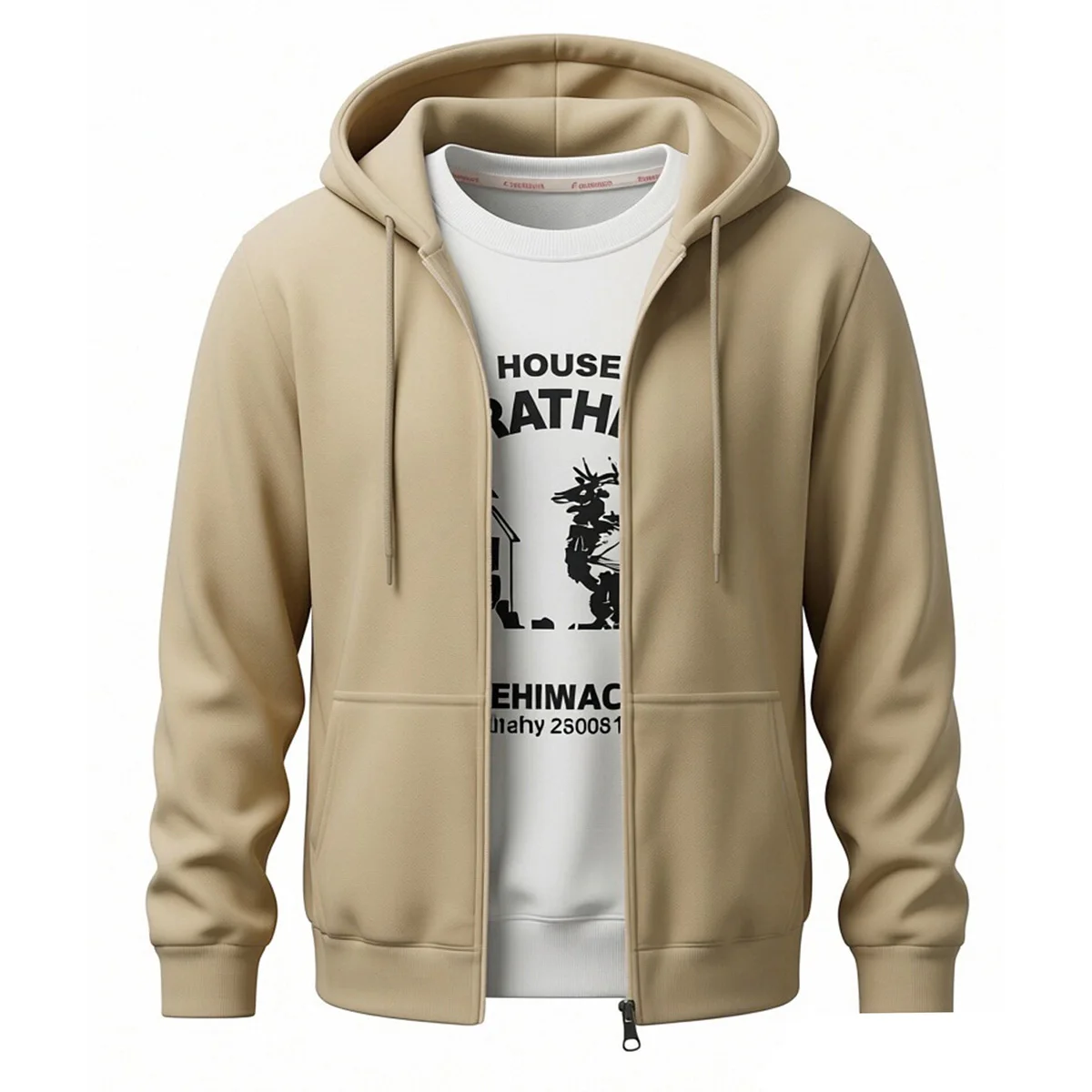 Jaqueta masculina nova de primavera com capuz, cardigã com design de cordão, casual esportiva para uso ao ar livre e diário.