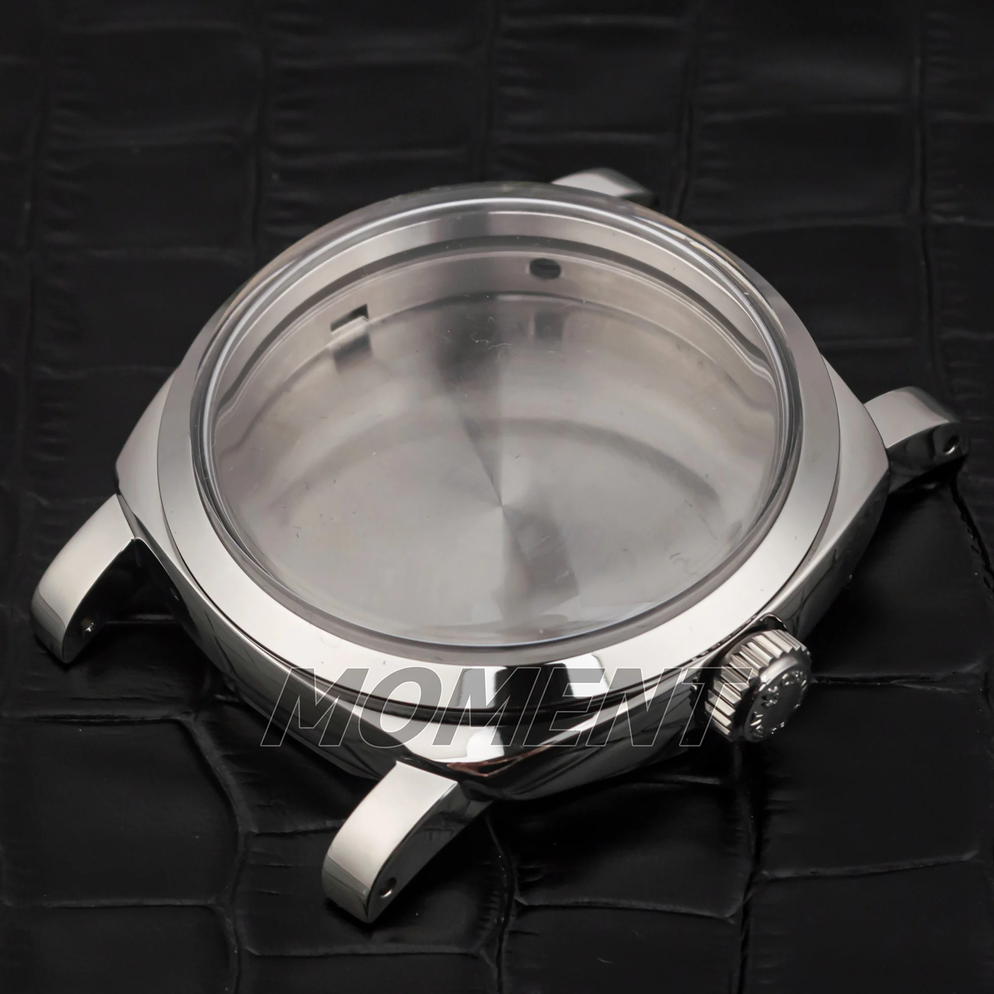 時計ケース PAM6154 ステンレス鋼ケースガラス底 100 メートル防水時計ケースフィット ETA 6497/6498/ST3600 機械式ムーブメント