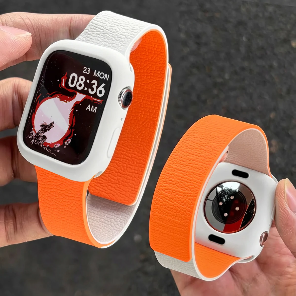 Silikonarmband+Hülle für Apple Watch Ultra3/2 49mm Magnetisches Band für Series 11 10 46mm 42mm 9 8 7 6 5 4 45mm 44mm 41mm 40mm 38mm