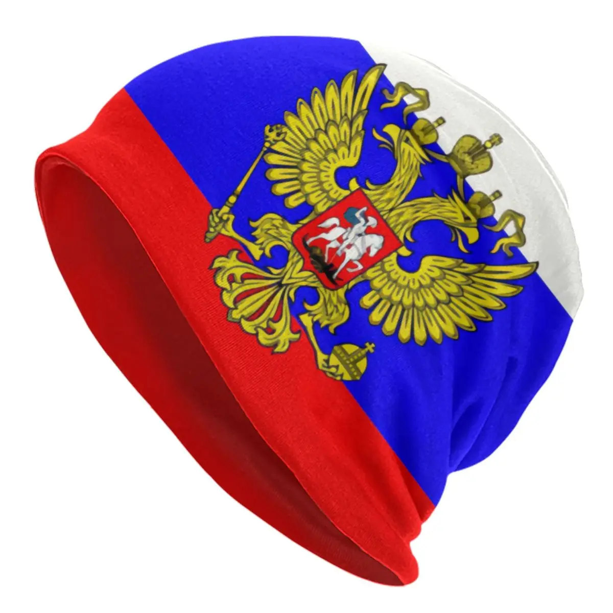 Russian Flag Beanie Cap Unisex Winter Warm Bonnet Homme Knitted Hats Fashion Outdoor Skullies Beanies Hats For Men Women