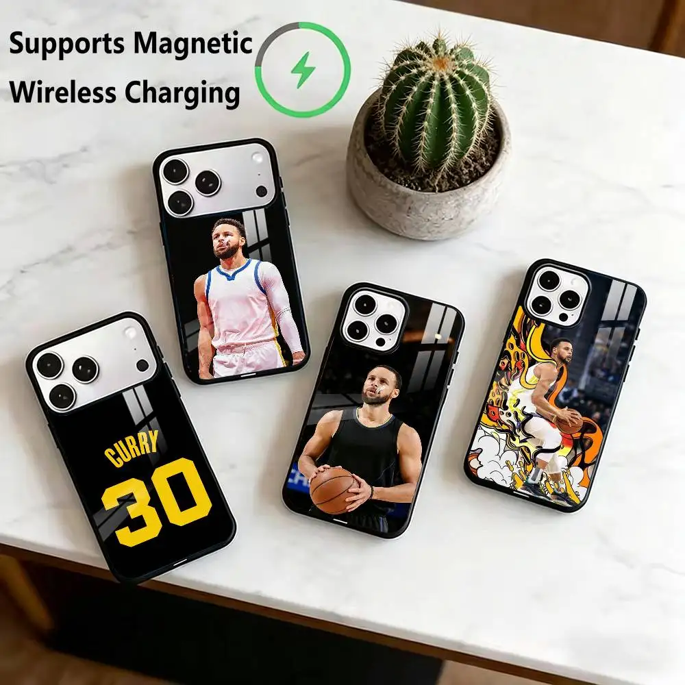 Basketball Star C-Curry 30  Phone Case For iPhone18 17,16,15,14,13,12,11 Plus,Pro Supports Magnetic Wireless Charging Gift