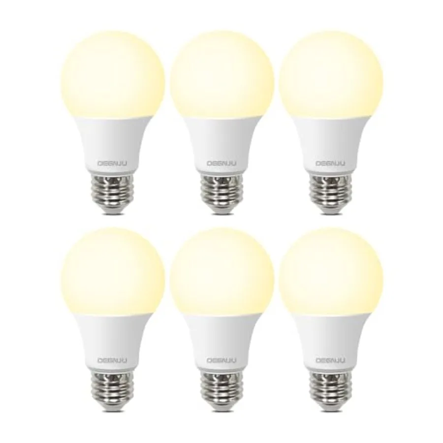 

LED Light Bulbs 60W Equivalent, A19 Light Bulb Soft White 2700K 800LM 8 Watt, Non-Dimmable Standard Light Bulbs E26 Medium Base