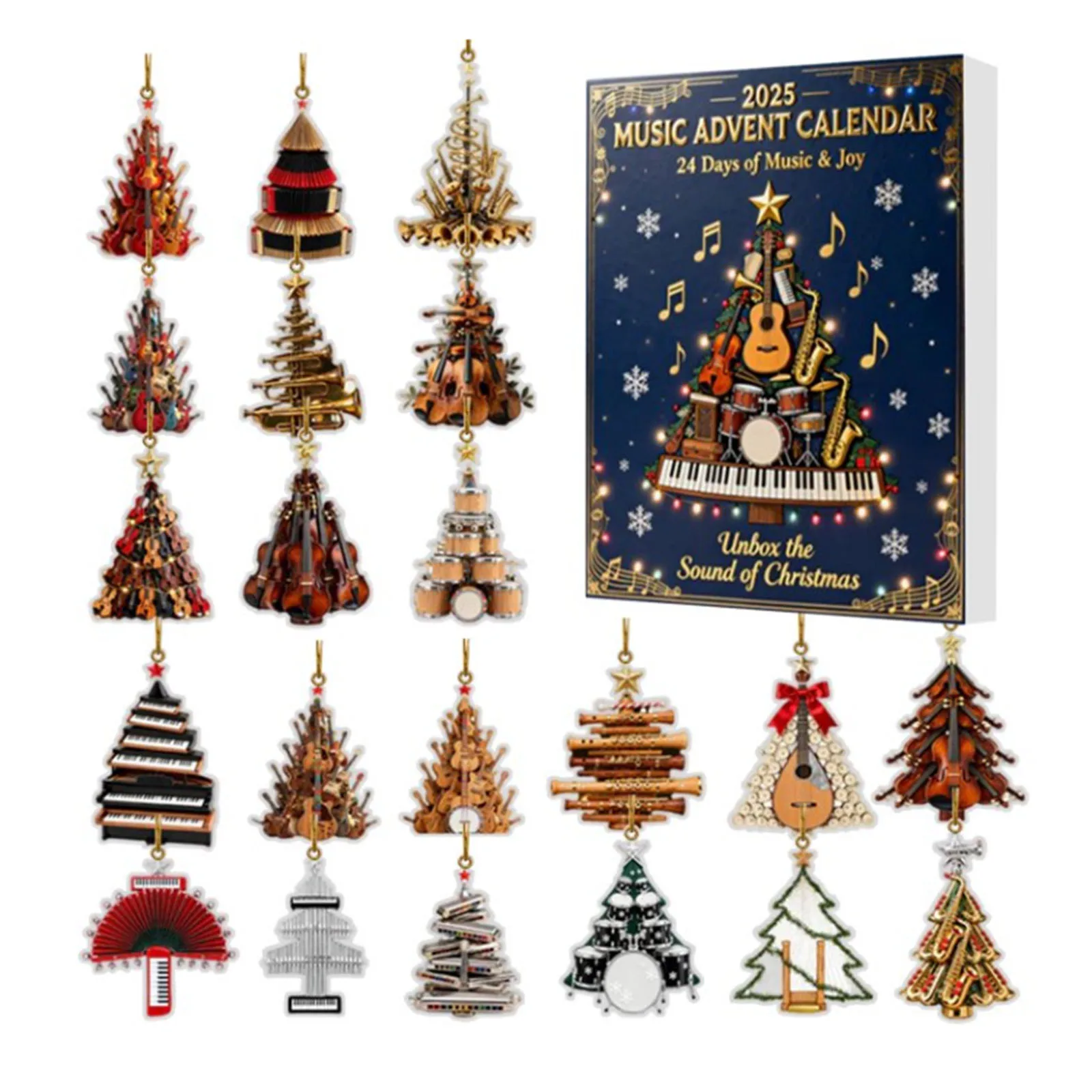 Chronomètre minuterie horloge musique calendrier de l'avent anatomie pendentif de compte à rebours de noël contenant 24 minuteries acryliques programmables numériques