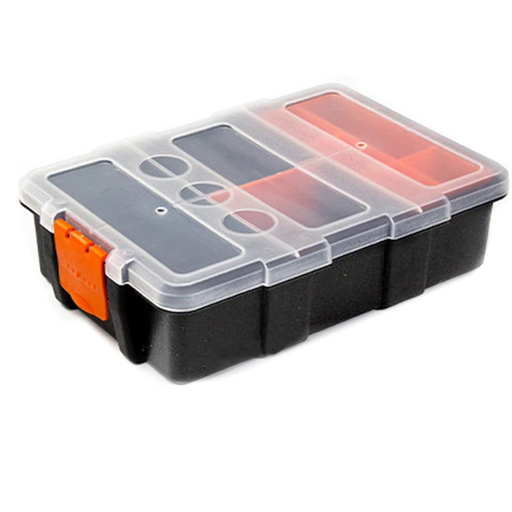 Plastic Portable Parts Toolbox Multi-Grid Combination Screw Storage Box Metal Parts Box Hardware tool Case repair tool box