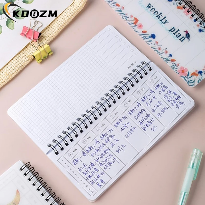 Tearable Weekly Planner With Tearable Page Twin-coil Binding Undated Weekly Planner Notebook Appointment For Women Men