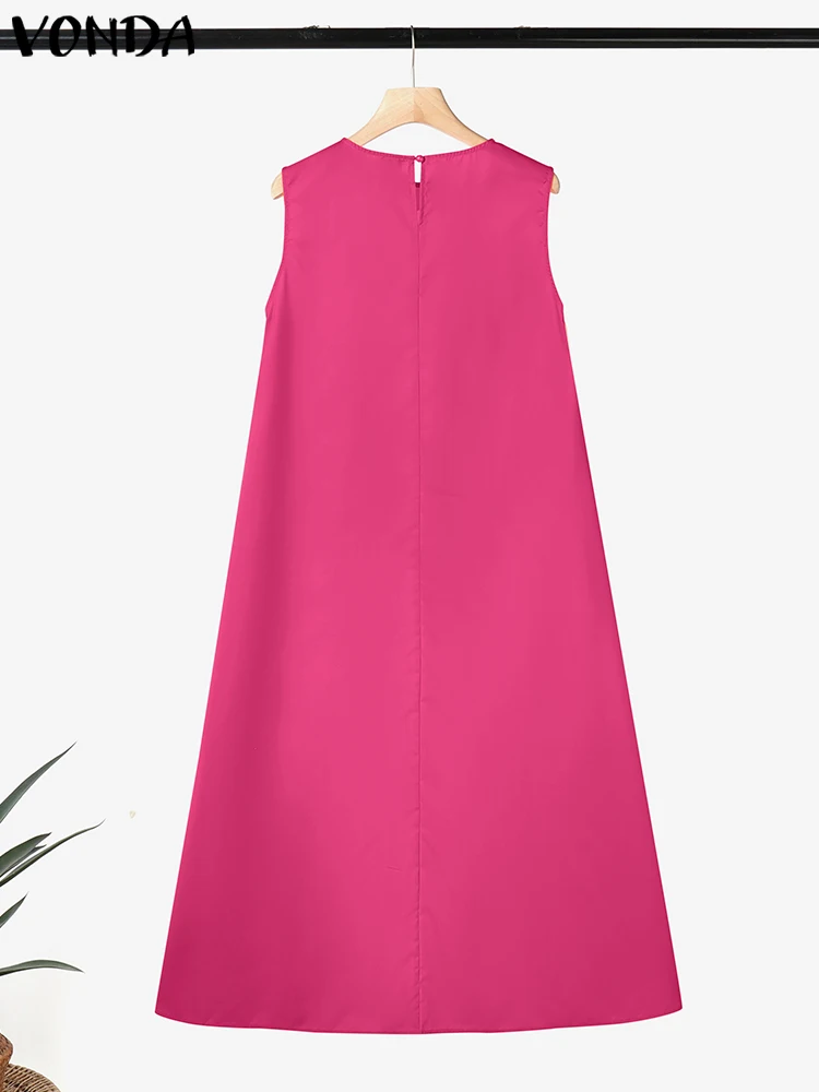 Frauen Asymmetrische Lange Tops Sommer Tank Tops 2025, VONDA Fashion Floral Print Camis Casual Tees Lose Böhmischen Ärmellose Shirts