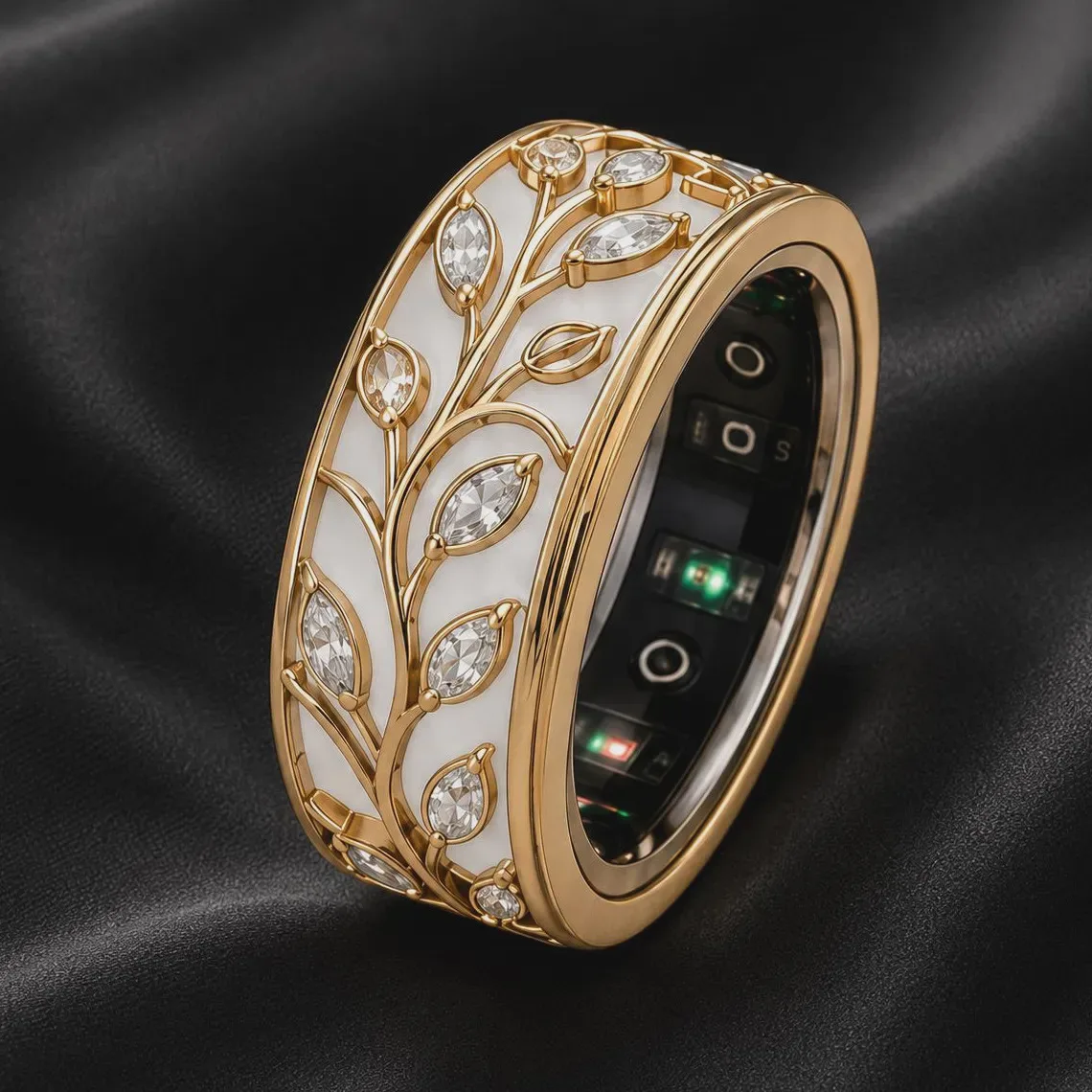 funda-para-anillo-oura-ring-5-con-diseno-de-rama-de-vid-dorada-esmalte-blanco-con-incrustaciones-de-hojas-y-diamantes-simulados-protector-de-anillo-inteligente-joyeria