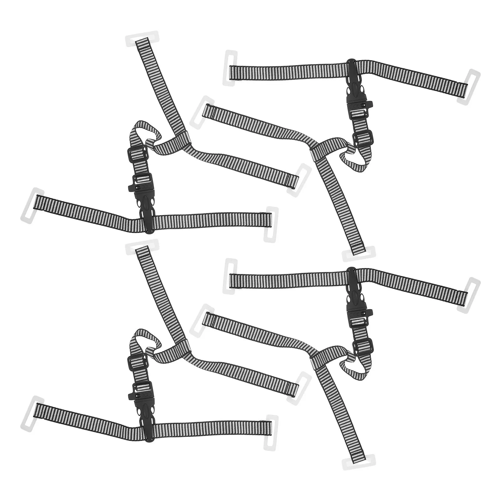 

Регулируемый ремень для подбородка (4 шт.) - Высокопрочный Y-образный ремень безопасности для строительных, пожарных и тактических задач