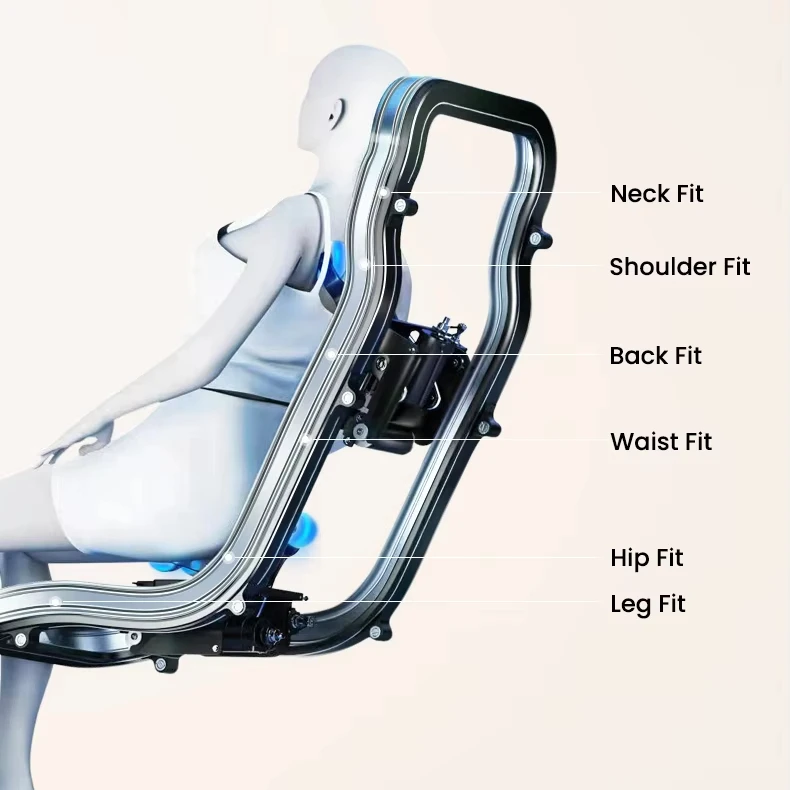 2025 Factory Price 4d zero Gravity Smart Sofa Recliner Shiatsu Body Foot Electric Massage Chair Full Body