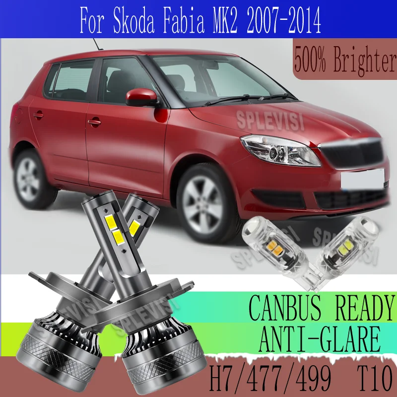 

Long Lasting and Energy Efficient uilt-in Fan Warranty LED HEADLIGHT For Skoda Fabia MK2 2007 2008 2009 2010 2011 2012 2013 2014