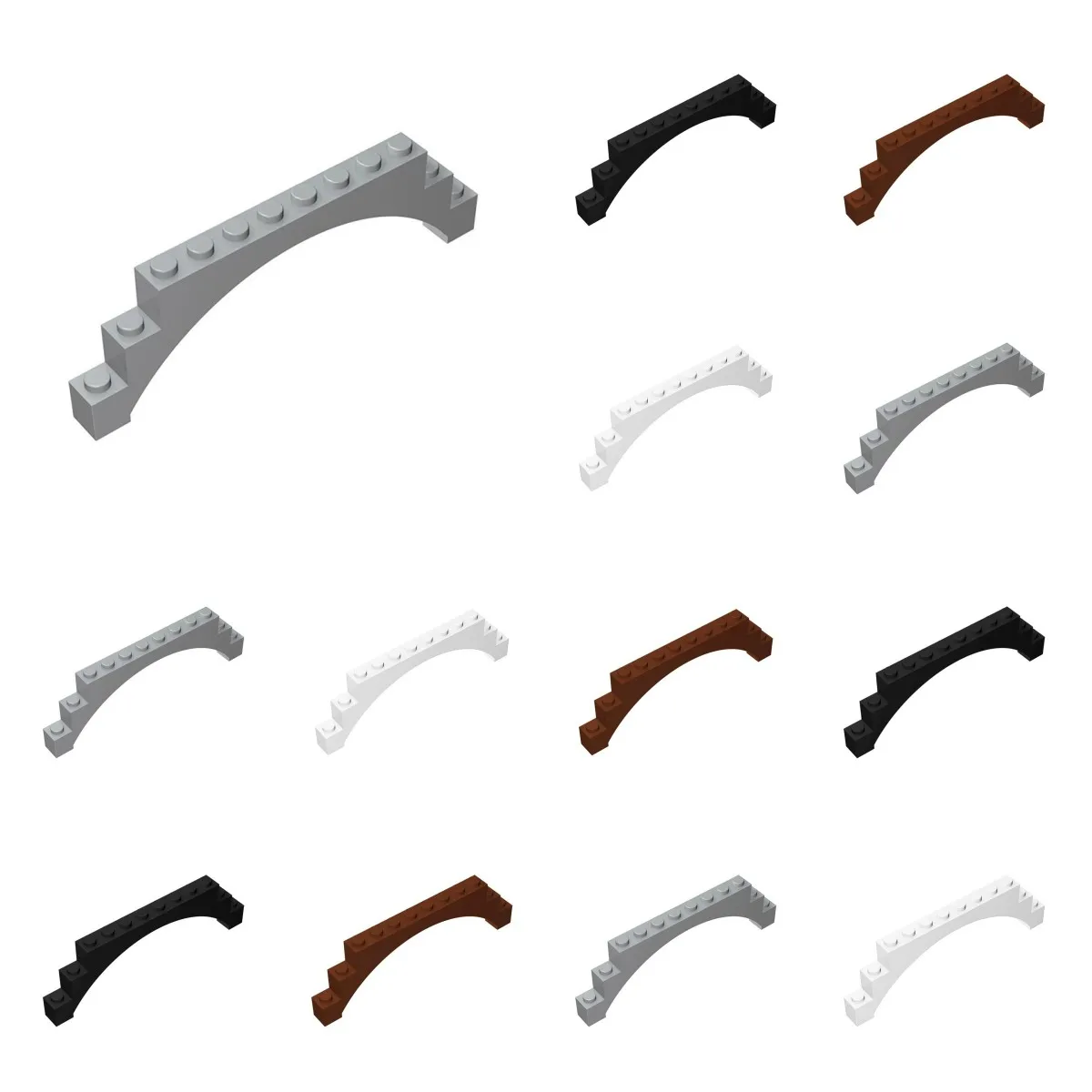 

10 шт. сменный 6108 18838 арочный кирпич 14707 приподнятая арка 1x12x3 строительный блок очаровательные игрушки для взрослых подарки на особый день