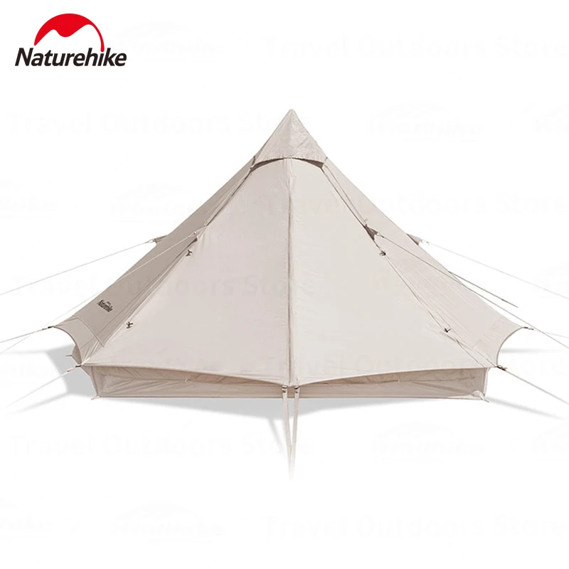 

Naturehike Brighten 6.4 Outdoor Camping Cotton Pyramid Tent 3-4 Persons 4 Seasons Portable Waterproof Large Space Tourist Tent