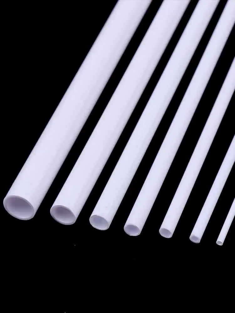 10PCS Plastic ABS Hollow Round Tube DIY Handmade Sand Table Building Model Decoration Material Diameter 2mm~10mm