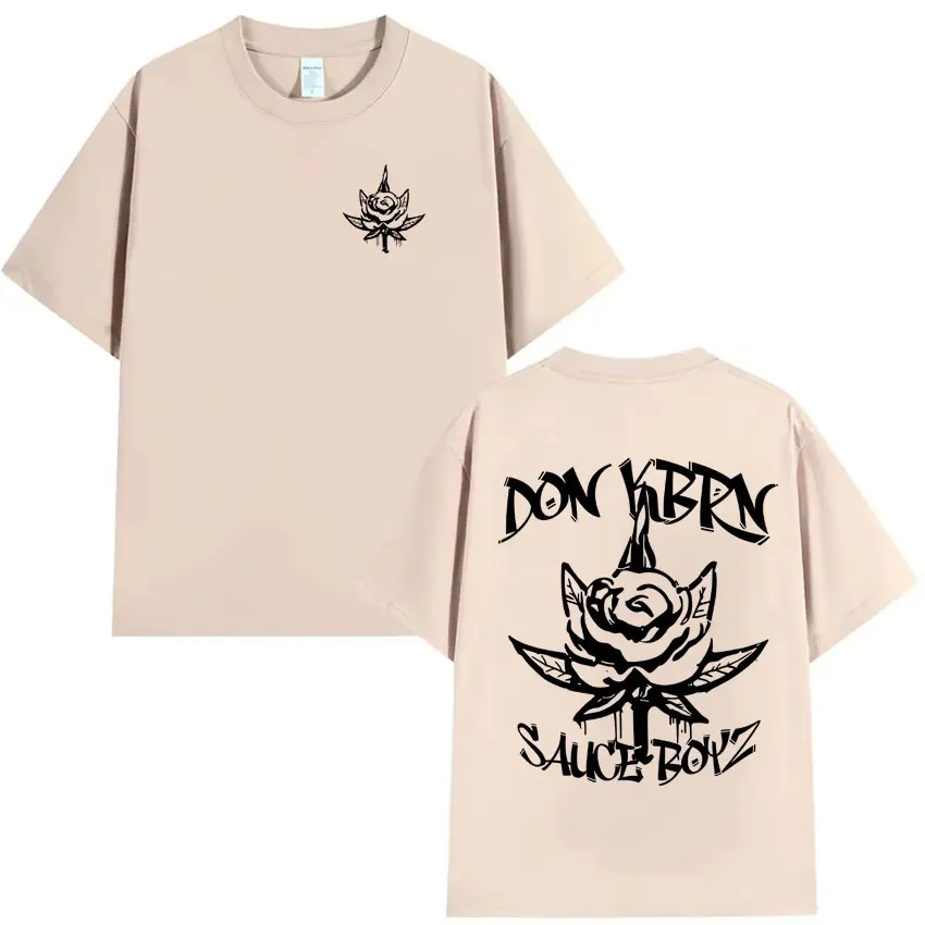 เสื้อยืดแร็ปเปอร์ Eladio Carrion อัลบั้มสุดฮิตปี 2025 พิมพ์ลายสองด้าน เสื้อยืดผู้ชายฮิปฮอปฤดูร้อน คุณภาพสูง เสื้อยืดทรงหลวมโอเวอร์ไซส์