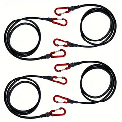 Bungee Cords with Carabiner Heavy Duty Bungee Straps Elastic Rope for Luggage Rack,Cargo,Camping,Tent,Bike Transporting