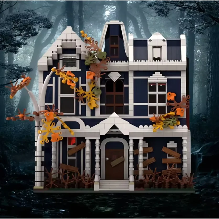 MOC Victor Creel casa modelo Kit de bloques de construcción serie de televisión de terror casa extraña arquitectura ladrillos juguete educativo DIY regalo para niños
