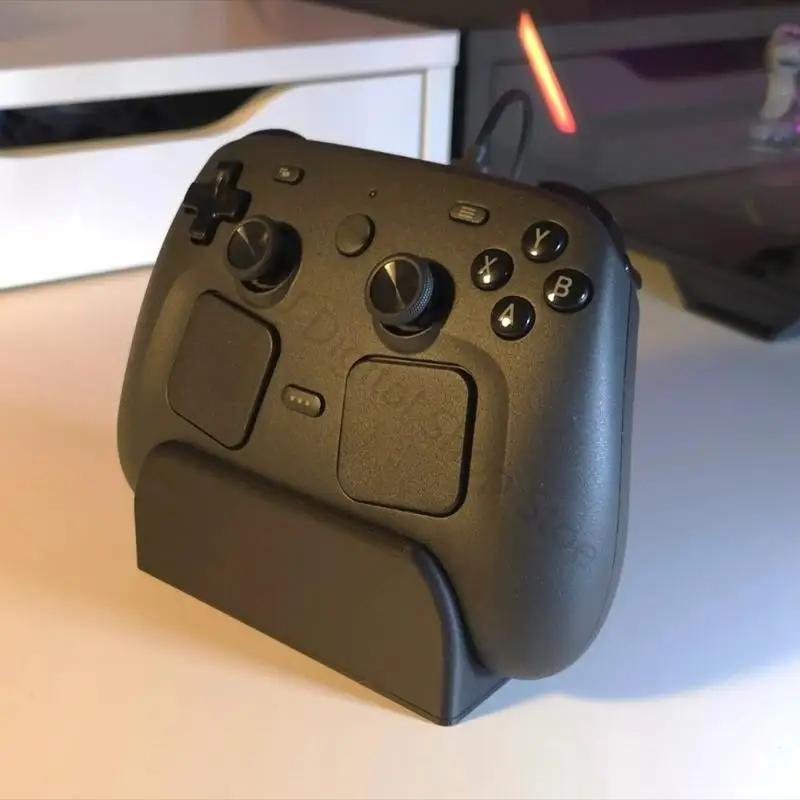96BA Controller-Halterung für Steam Controller 2 mit Frontlippe und Kabelöffnung, PLA+ 3D-gedruckter Game-Controller-Ständer für – Detail 10