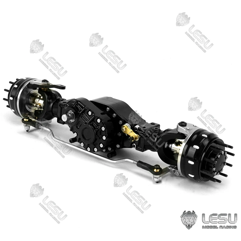 LESU Metal Differential Front Through Wheel Reduction Axle 1/14 RC Truck Tamiyaya  TH16478