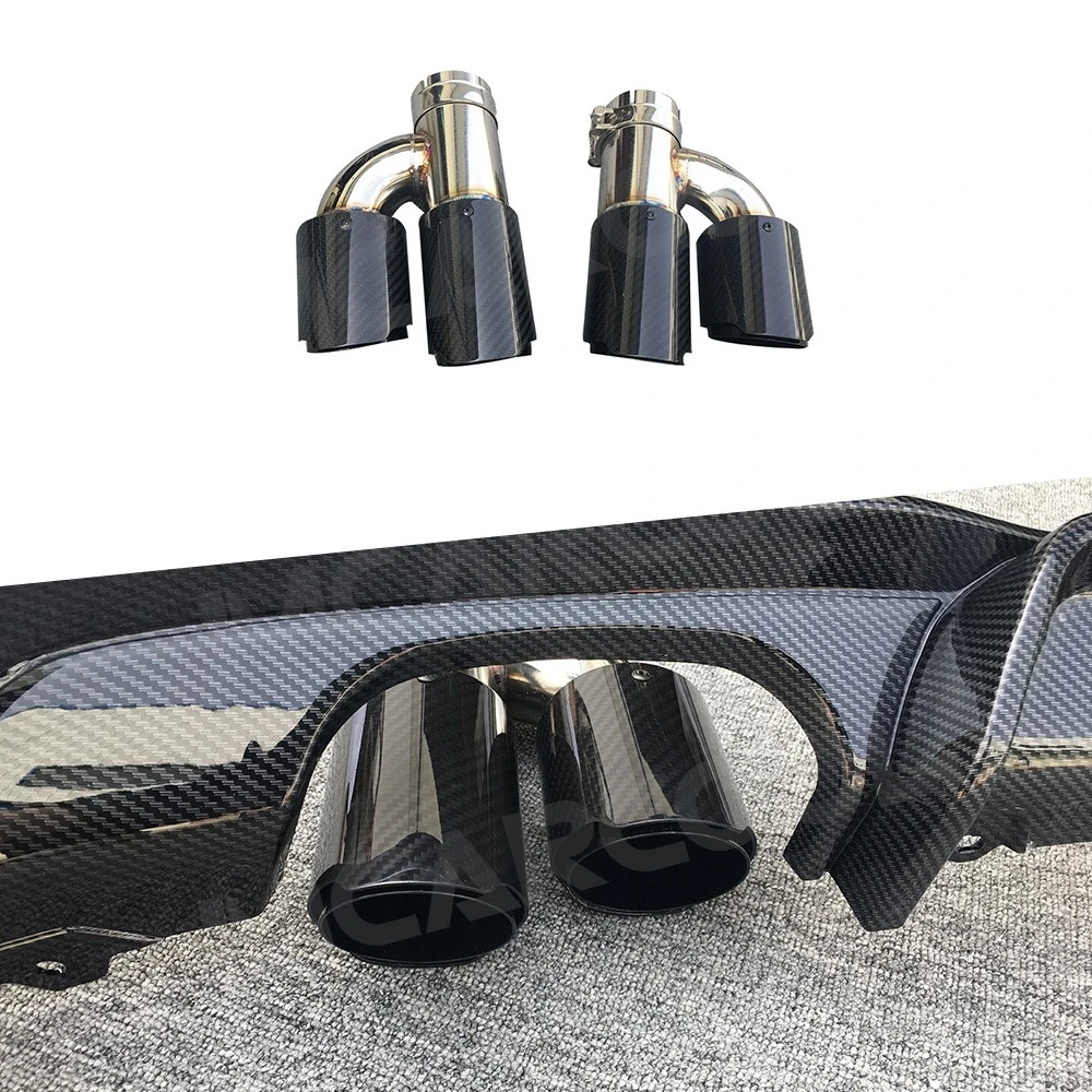 

For BMW F30 For Universal Car Rear Bumper Exhaust Tips Stainless Steel Exhausts Muffler Tips Pipes OO-OO Car Accessories Tools
