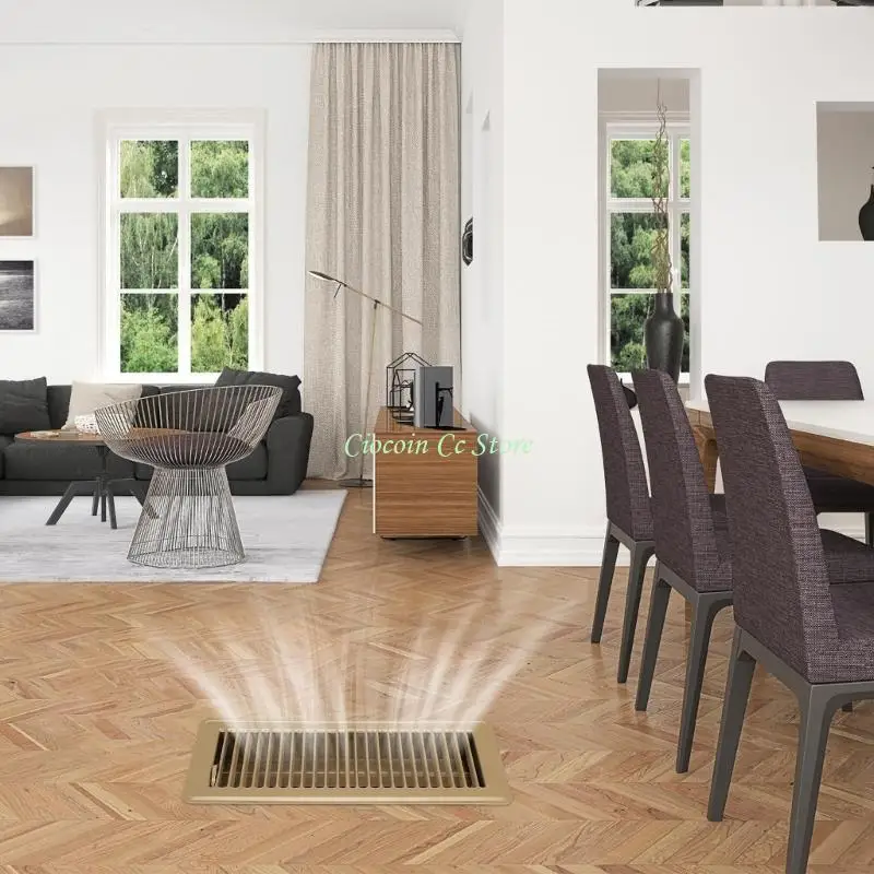 

X90F прочная металлическая напольная вентиляционная решетка, универсальная 11,5x5,5 дюймов, устойчивая к ржавчине конструкция,