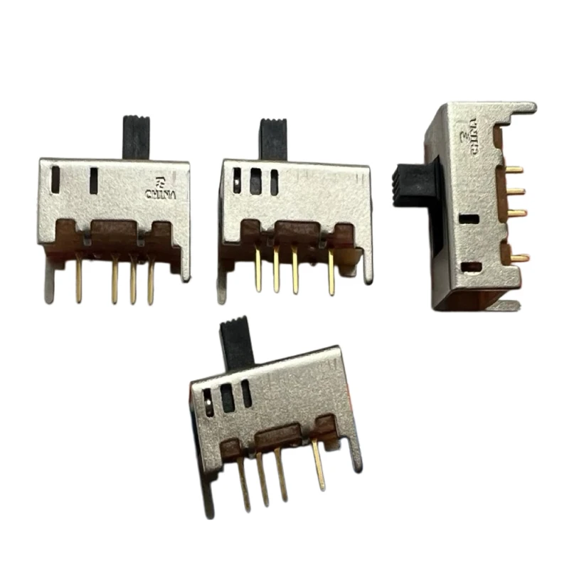 1PCS for te 1825255-8/MHS133G04 toggle switch 4-pin 3-speed vertical sliding switch with bracket gold-plated feet