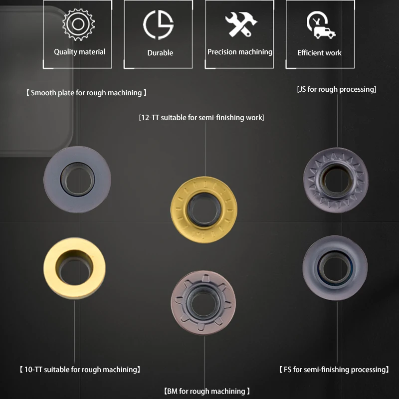 KaKarot Carbide Inser RPMT08 RPMW1204 RPMT1605 RPMT10T3MOE RDMW RPGT07 08 internal round carbide insert CNC metal turning insert