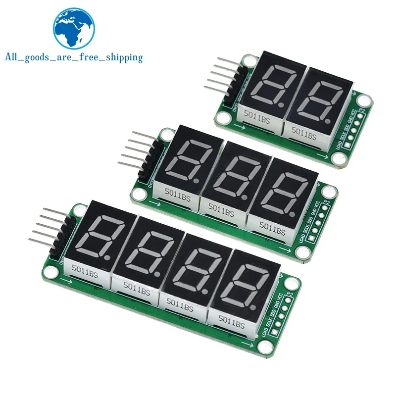 TZT Static Drive 2 3 4 Segment Digital Tube LED Display Module 2 Digital 74HC595 Tube 100% New original For Arduino