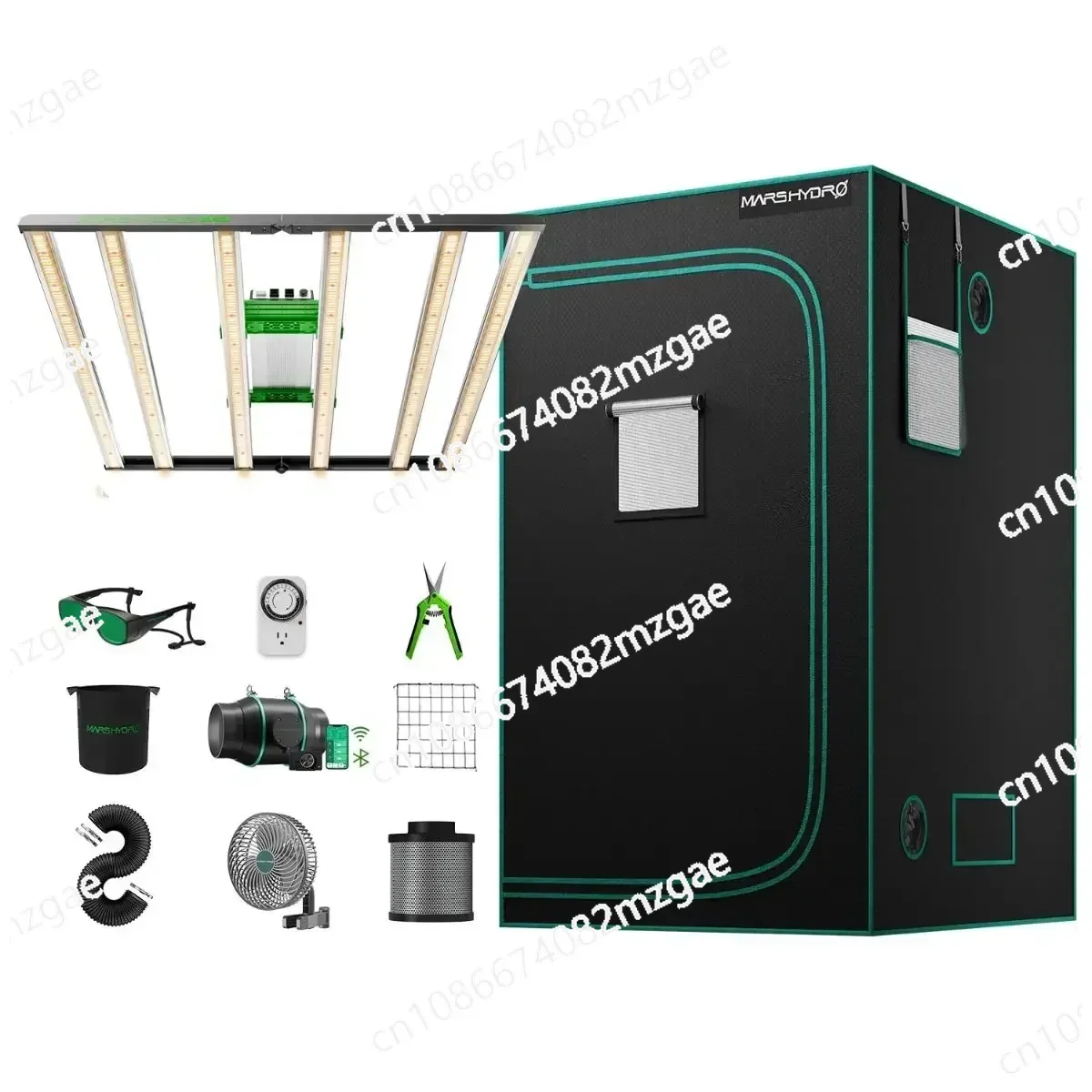 Mars Hydro 480W 4x4ft 120x120cm FC4800 LM301H EVO Smart 6'' IFresh Inline Fan Ventilation Kit Large Grow Zelt Full Kit