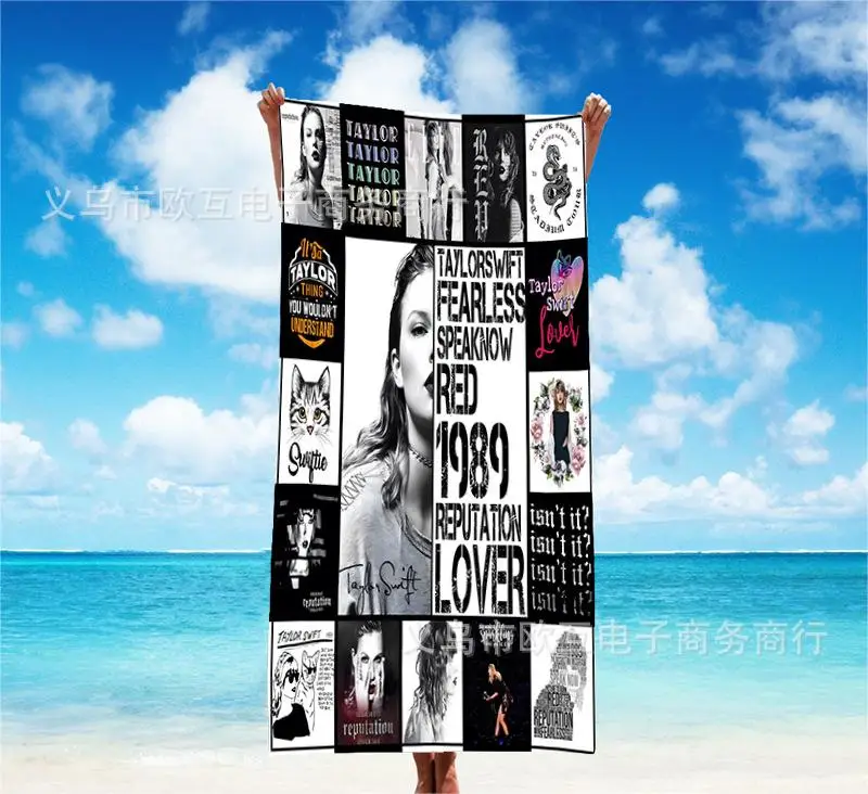 Hot Idol Singer 1989 Beach Towel Large Bath Towel Niche Gift Fan Collectible Customization Support Gifts Soft Microfiber